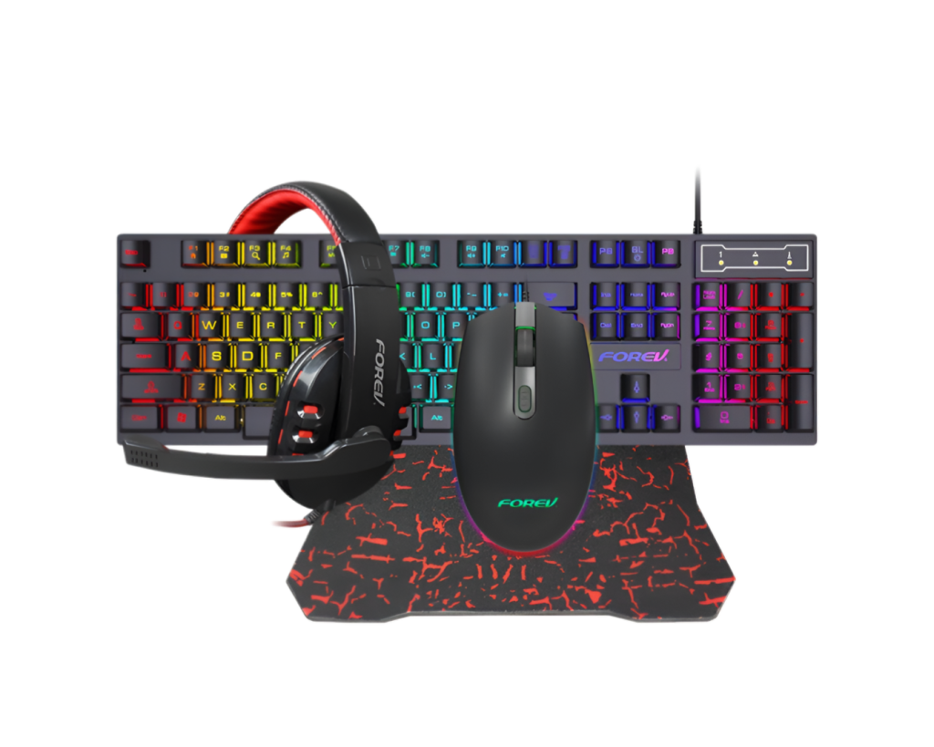 Forev FV-Q809 4 In 1 Gaming RGB Combo Pack - JazzTech Computer