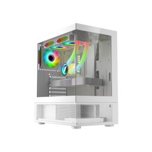 1STPLAYER Mi7-A ATX Tempered Glass White Gaming Casing