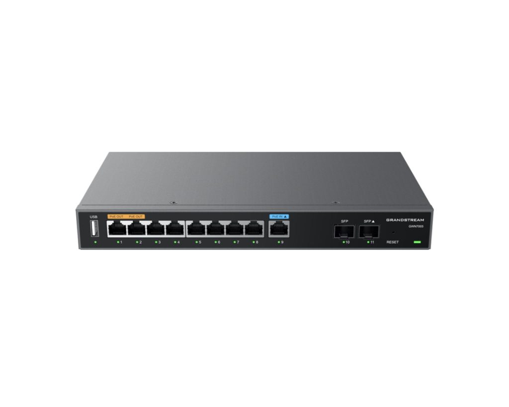 Grandstream GWN7003 9 Port WAN Gigabit VPN Black Router - JazzTech Computer
