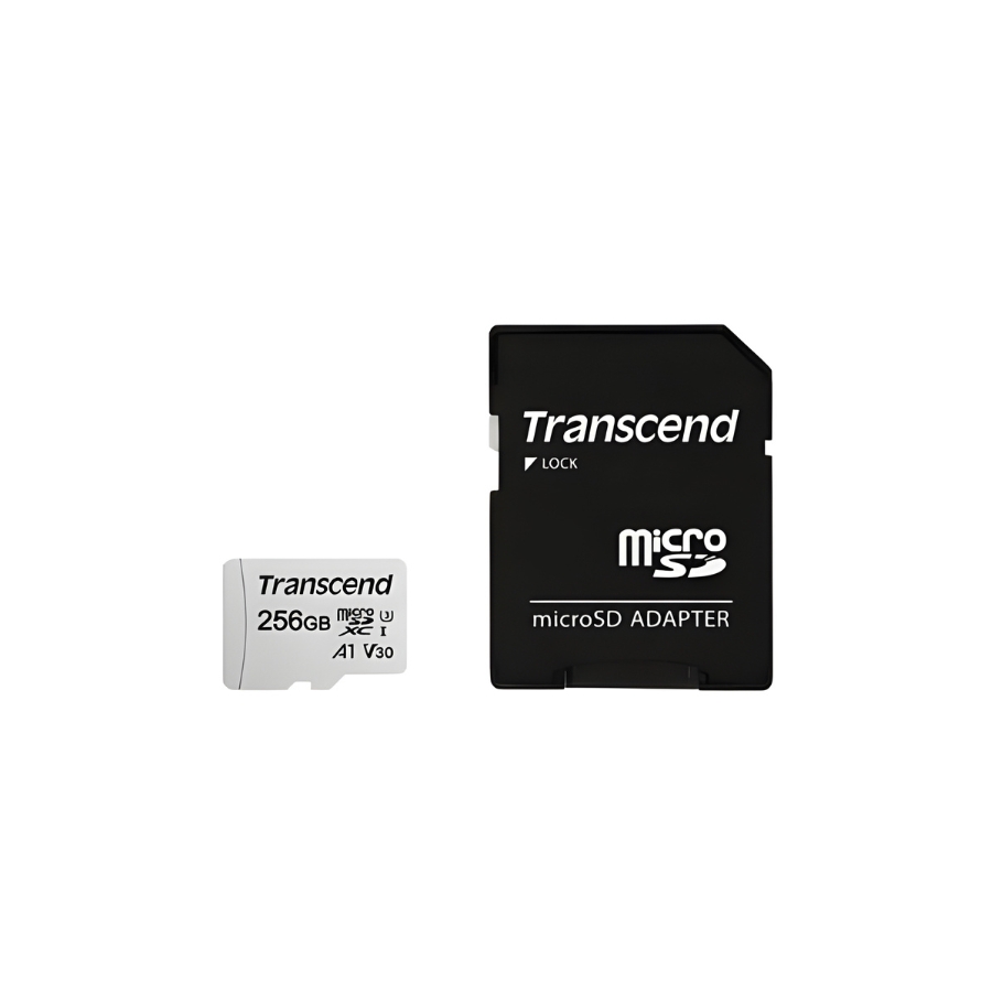 Transcend 256GB Micro SD UHS-I U3 3D NAND flash Memory Card with Adapter (TS256GUSD300S-A) - Image 2