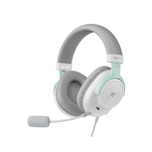 Havit H2230E 3.5 mm Wired White & Cyan Gaming Headphone