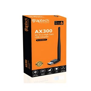 Aptech AX300 AP-WN300AX Wi-Fi 6 High Gain USB Wifi Adapter