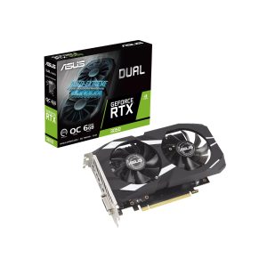 ASUS Dual GeForce RTX 3050 OC Edition 6GB GDDR6 PCI Express 4.0 Black Graphics Card