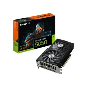 GIGABYTE GeForce RTX 5050 WINDFORCE OC 8GB GDDR6 PCI Express 5.0 Black Graphics Card